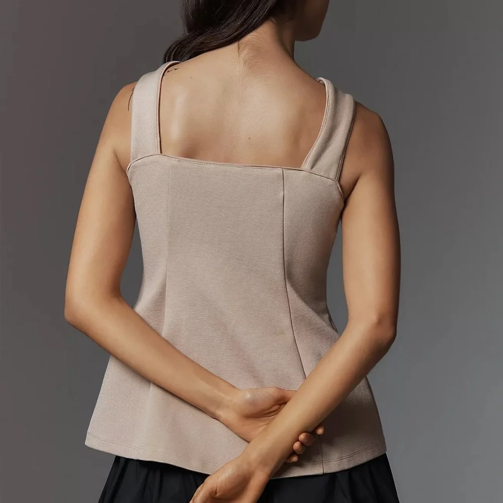 Anthropologie Maeve Structured Longline Vest - Picture 6 of 11